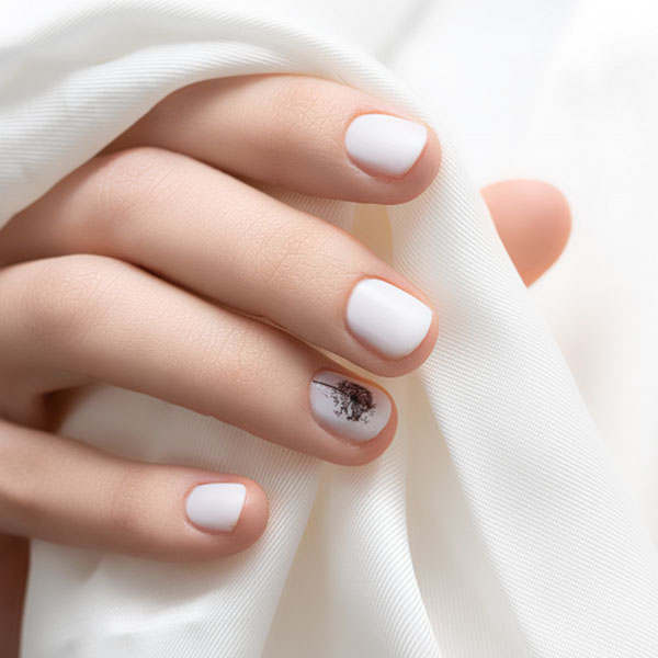 Nail artist working on a manicure at Jennifer Nails Spa in Richmond, VA 23221, known for exceptional nail care.